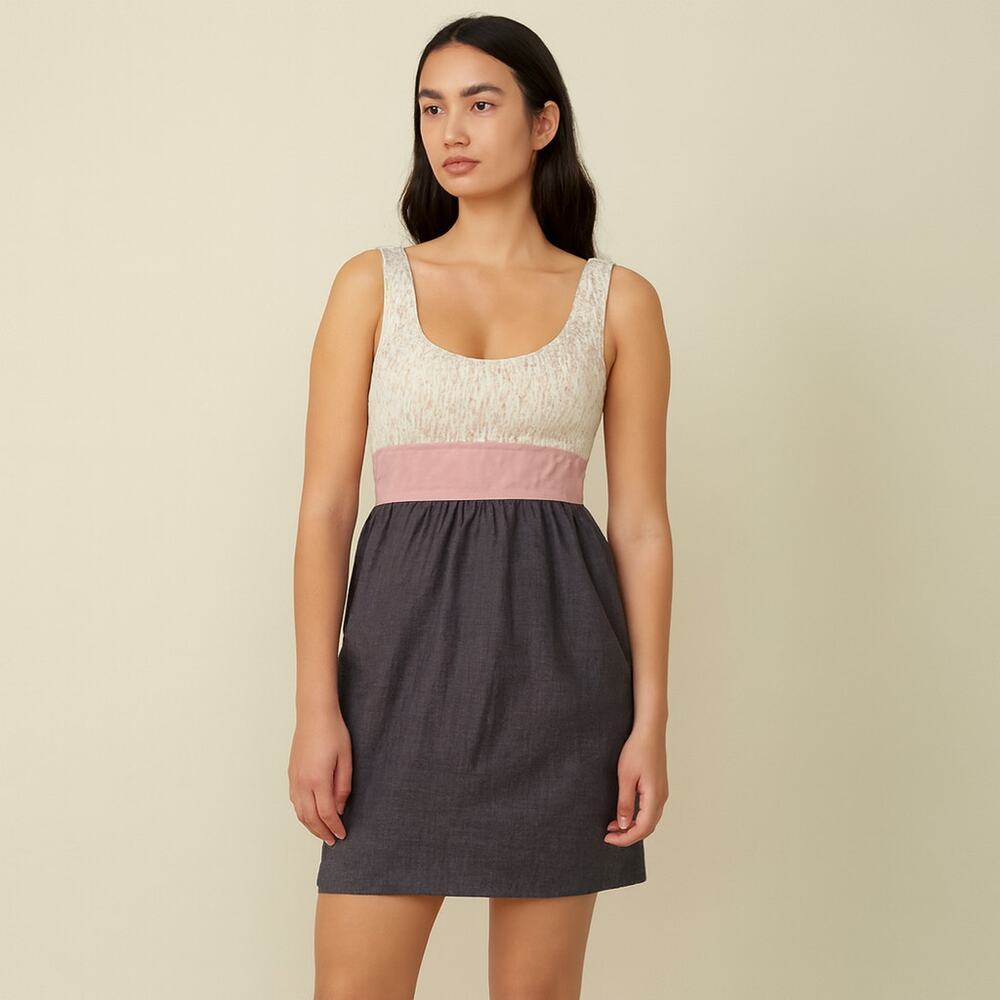 Handcut by Preloved KiKi Dress Sustainable Repurposed Fabric Size M